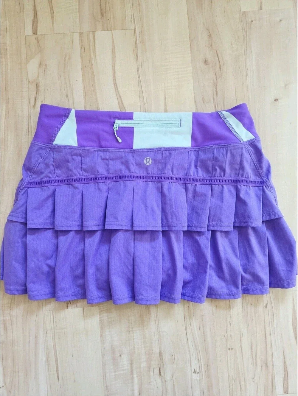 Lululemon Run Pace Setter Skirt Purple Mint Pleated Tennis/pickleball Skort 6R